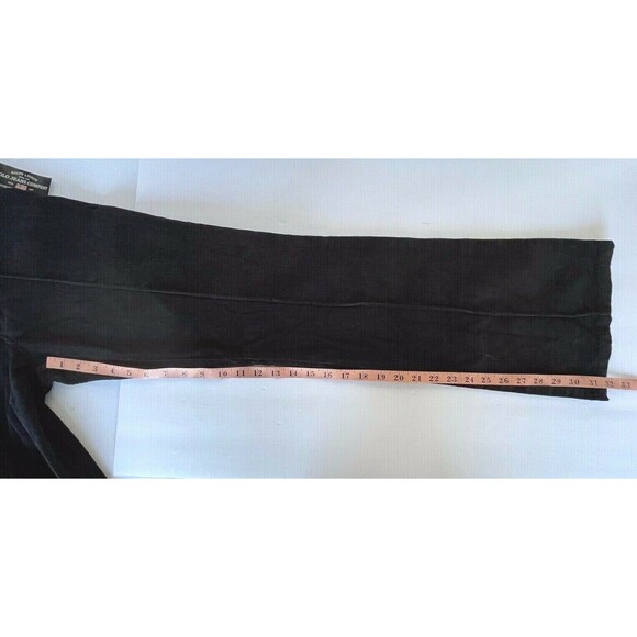 NWT RALPH LAUREN Polo Women's Size 4 X 32 Black Corduroy Jeans w/ Front Crease - Picture 10 of 11